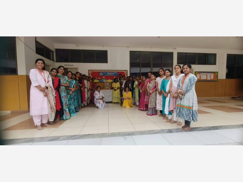 Valmiki Jayanti Celebration at K.L.E. Society’s School, Saundatti